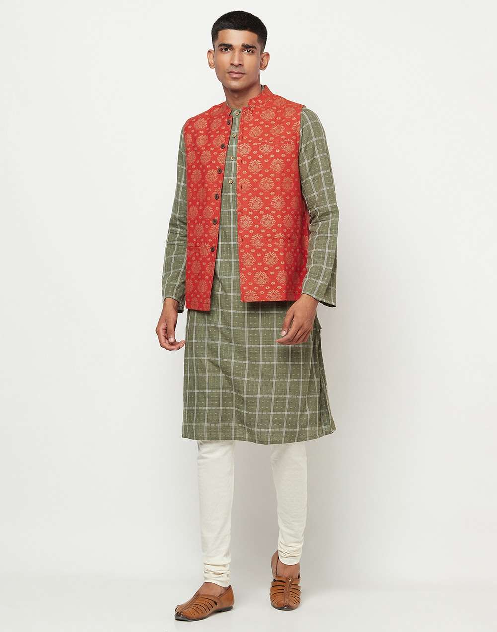 Cotton Printed Nehru Jacket