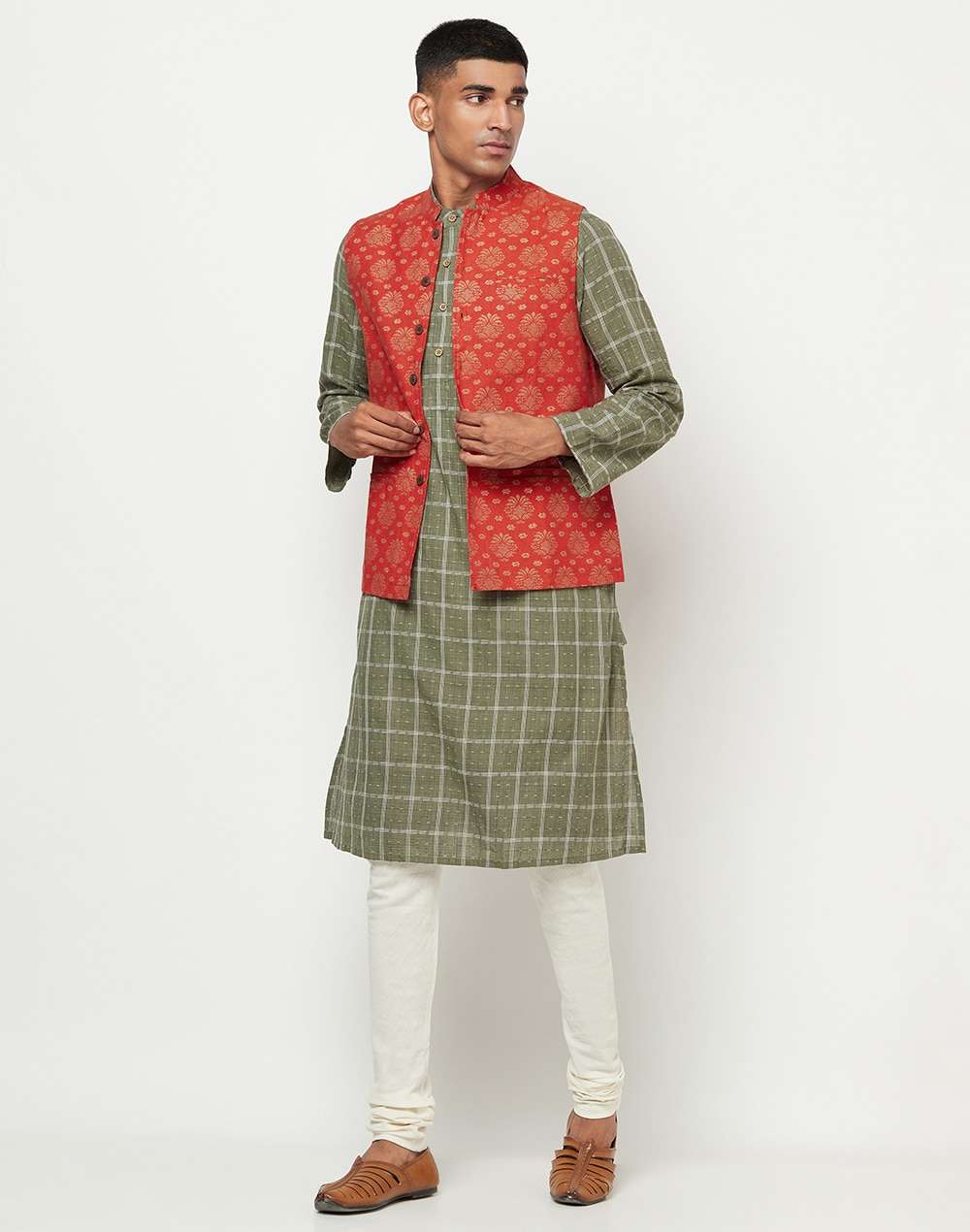 Cotton Printed Nehru Jacket