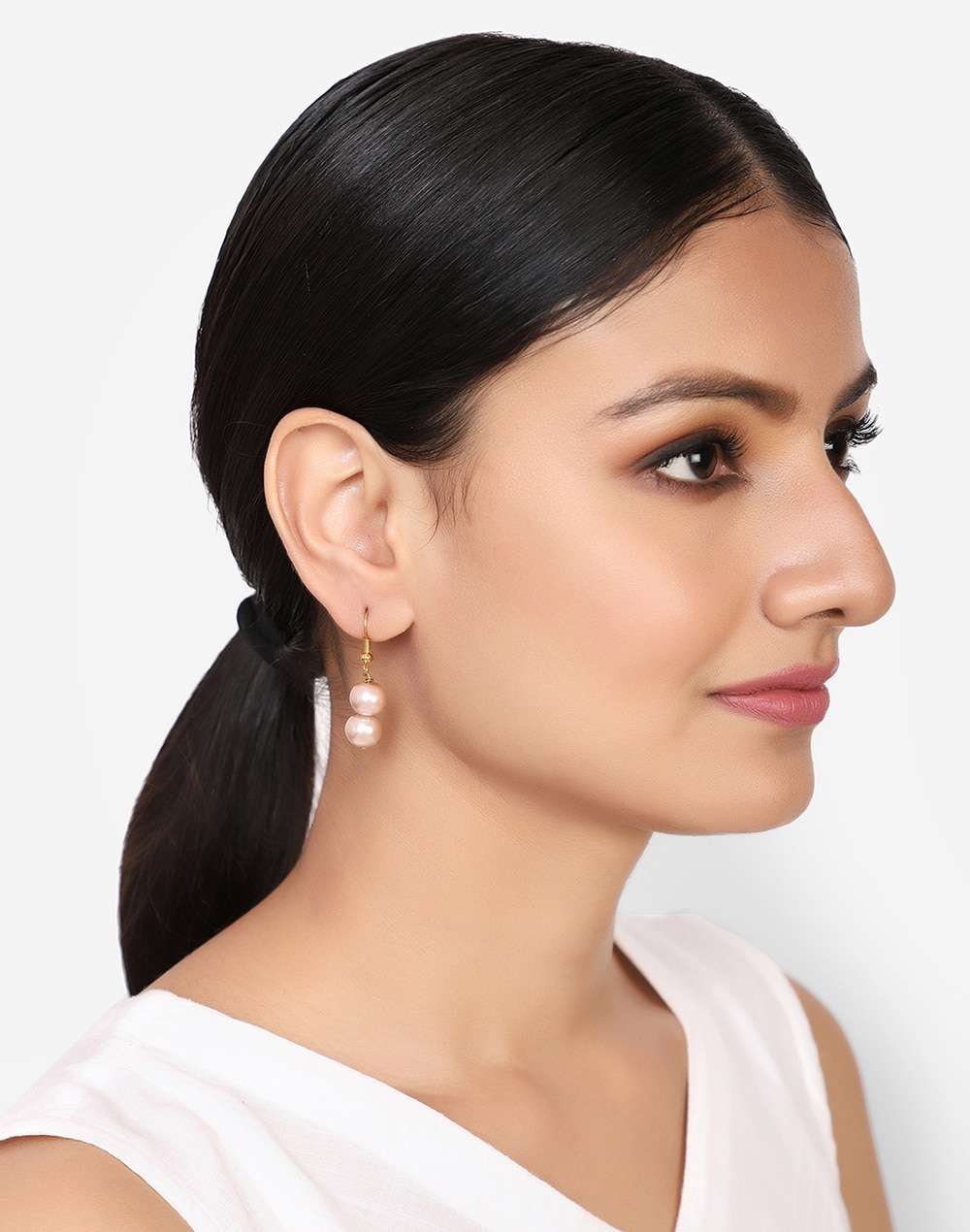 Metal Grey Dangler Earring