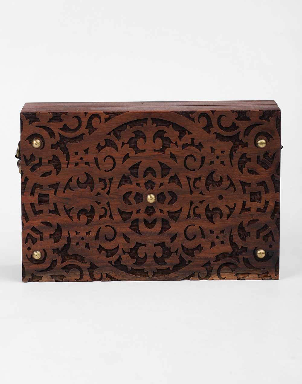 Wooden Carved Clutch Bag