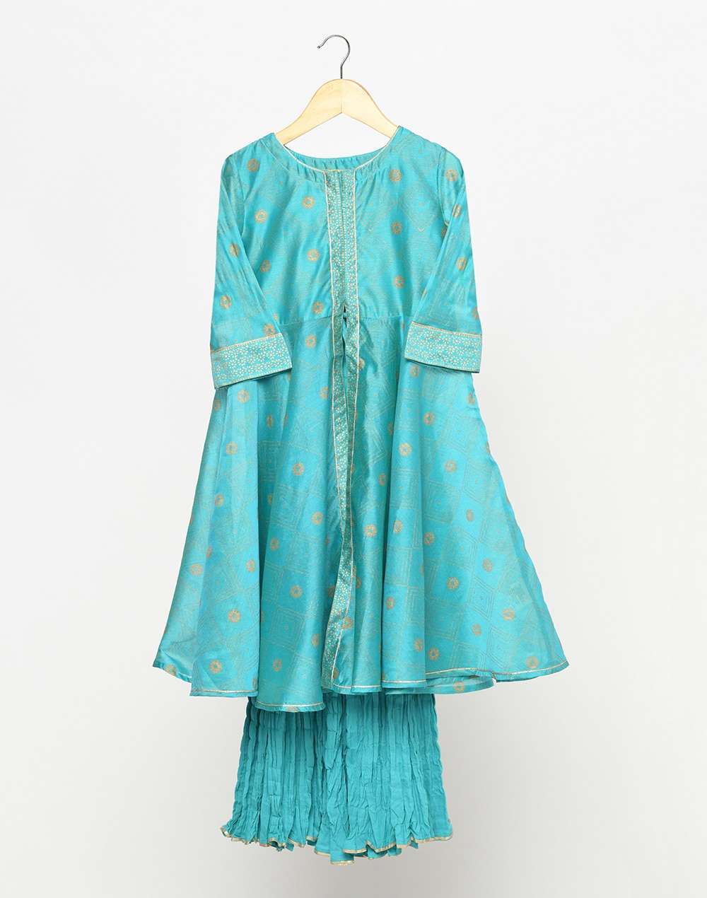 Cotton Silk 2Pc Palazzo Set