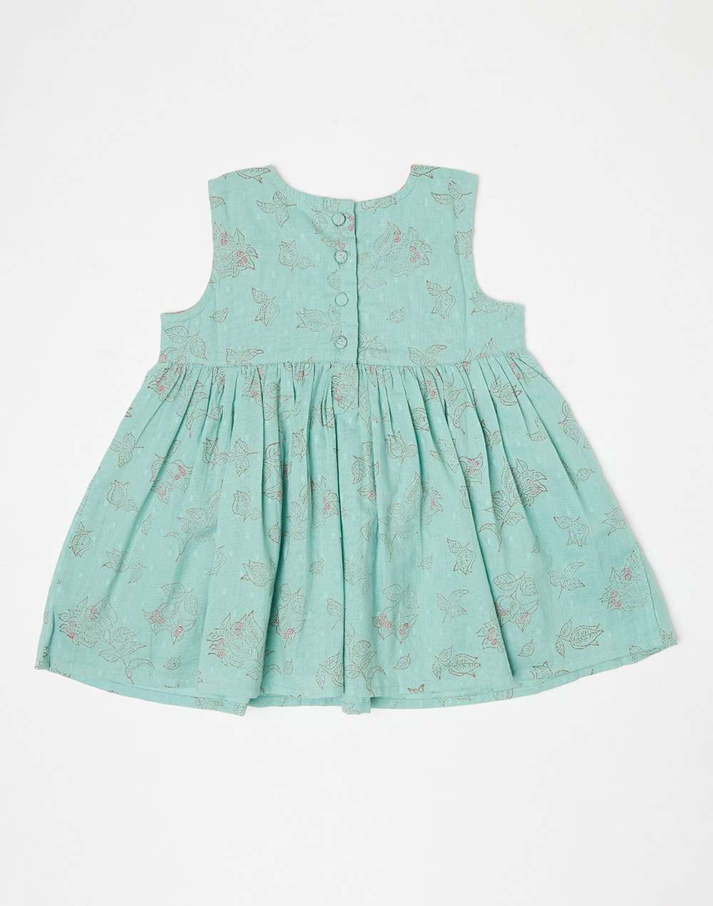Cotton Dobby Embroidered Frock