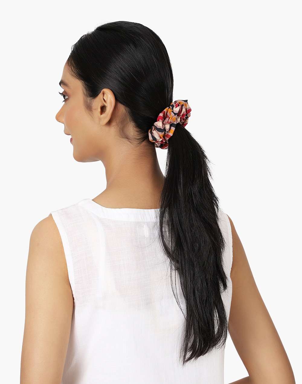 FabNu Cotton Striped Hair Ruffle Set Of 4