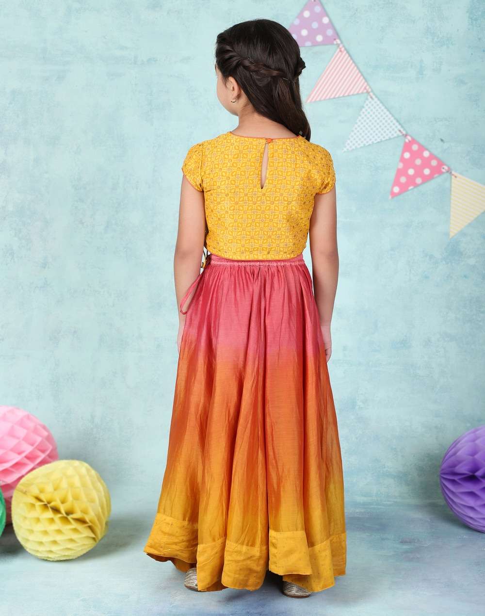 Cotton Silk 3 Piece Lehenga Set