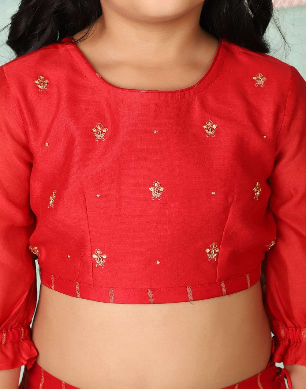 Cotton Silk 3 Piece Lehenga Set