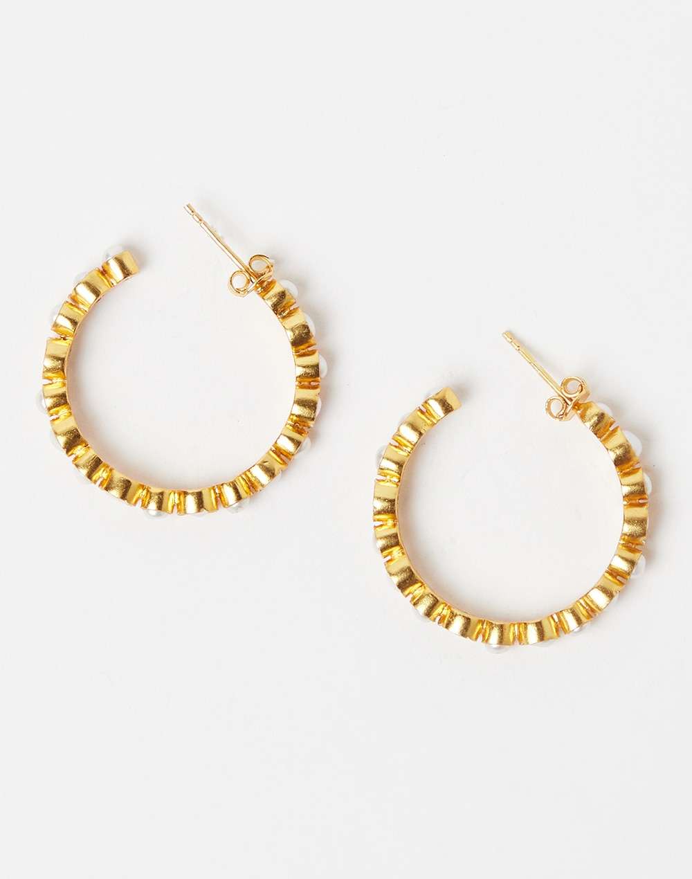 Silver Golden Plated Stud Earrings