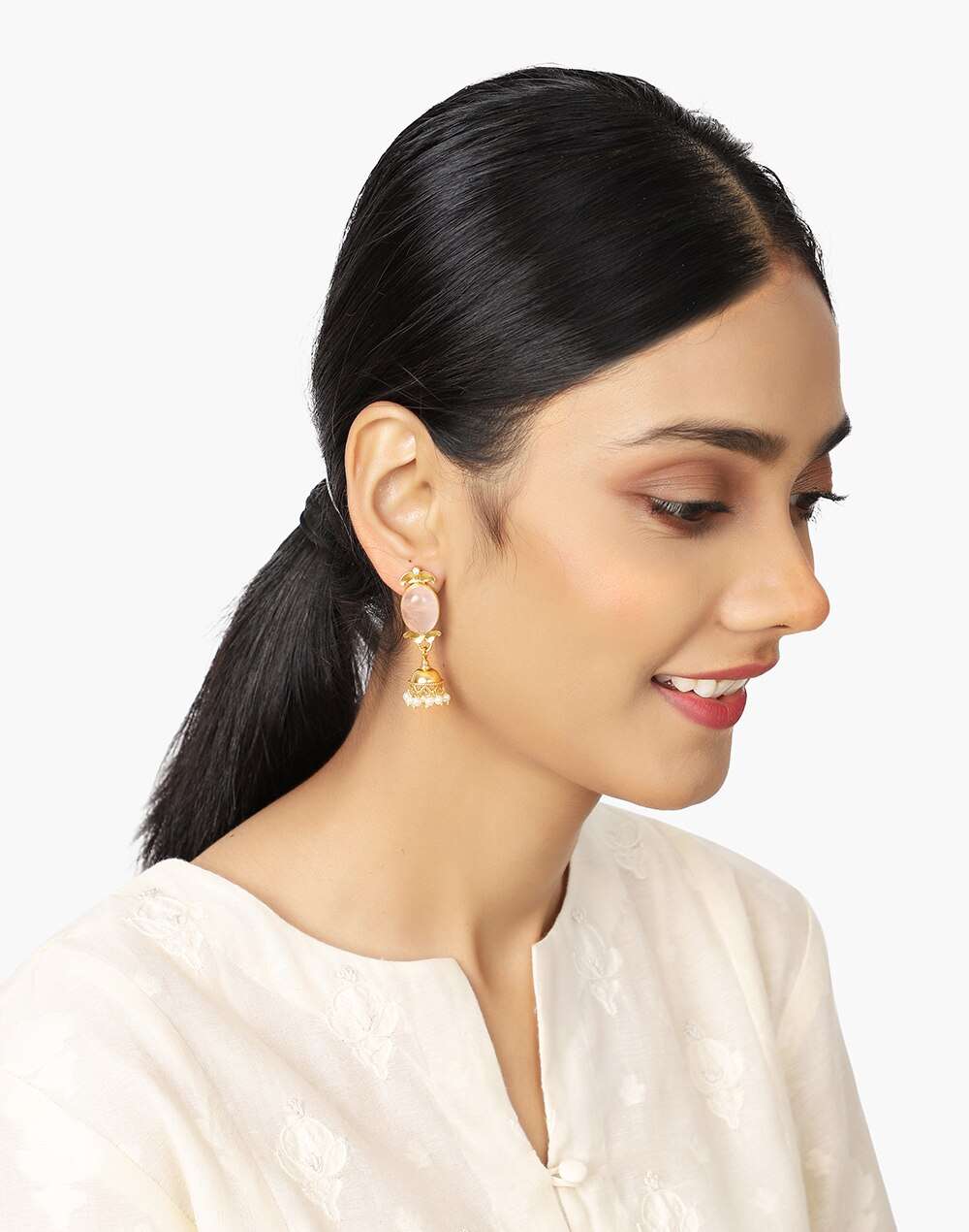 Silver Gold Plated Dangler Earrings