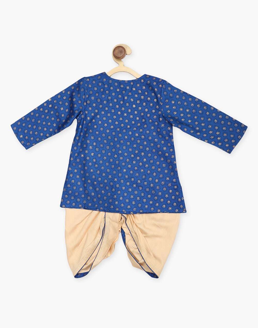 Viscose Tussar Printed Dhoti Set