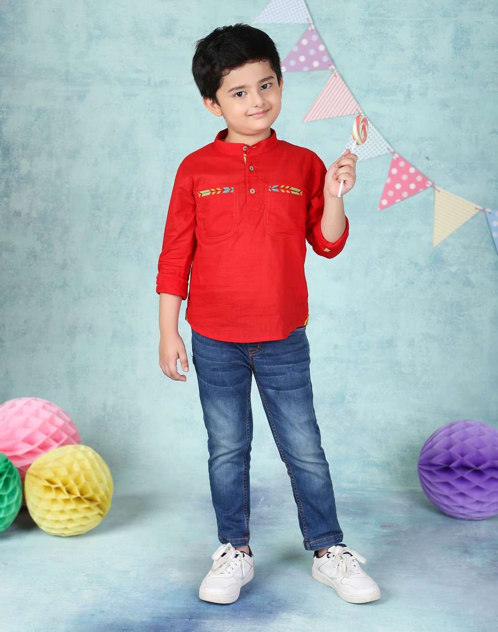 Cotton Slub Short Kurta
