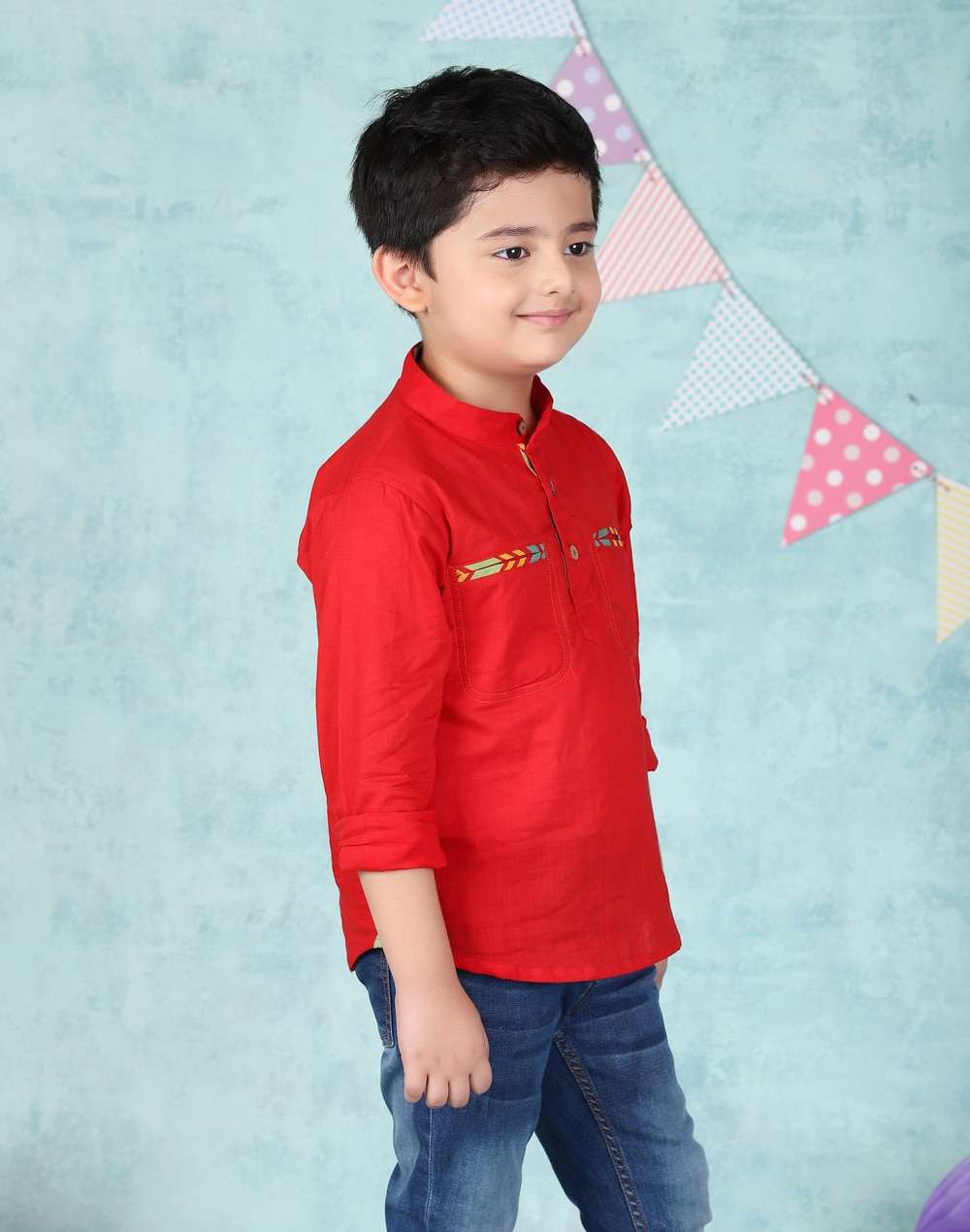 Cotton Slub Short Kurta