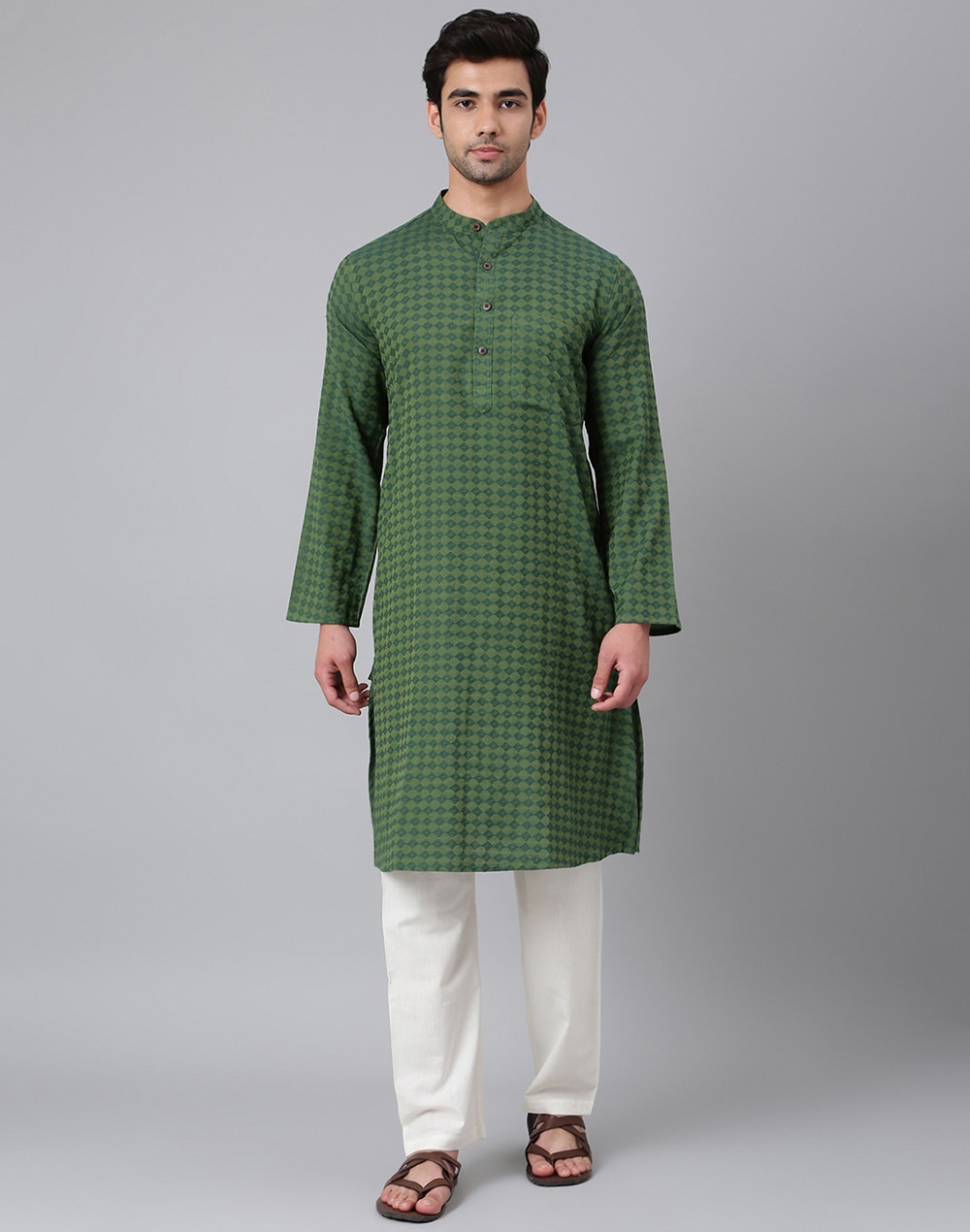 Cotton Dobby Long Kurta