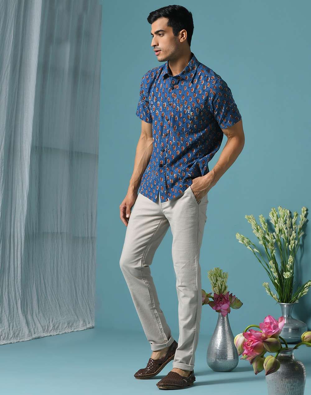 Cotton Cambric Comfort Fit Shirt