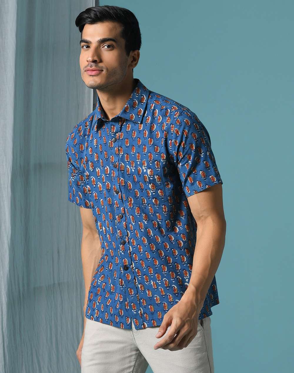 Cotton Cambric Comfort Fit Shirt