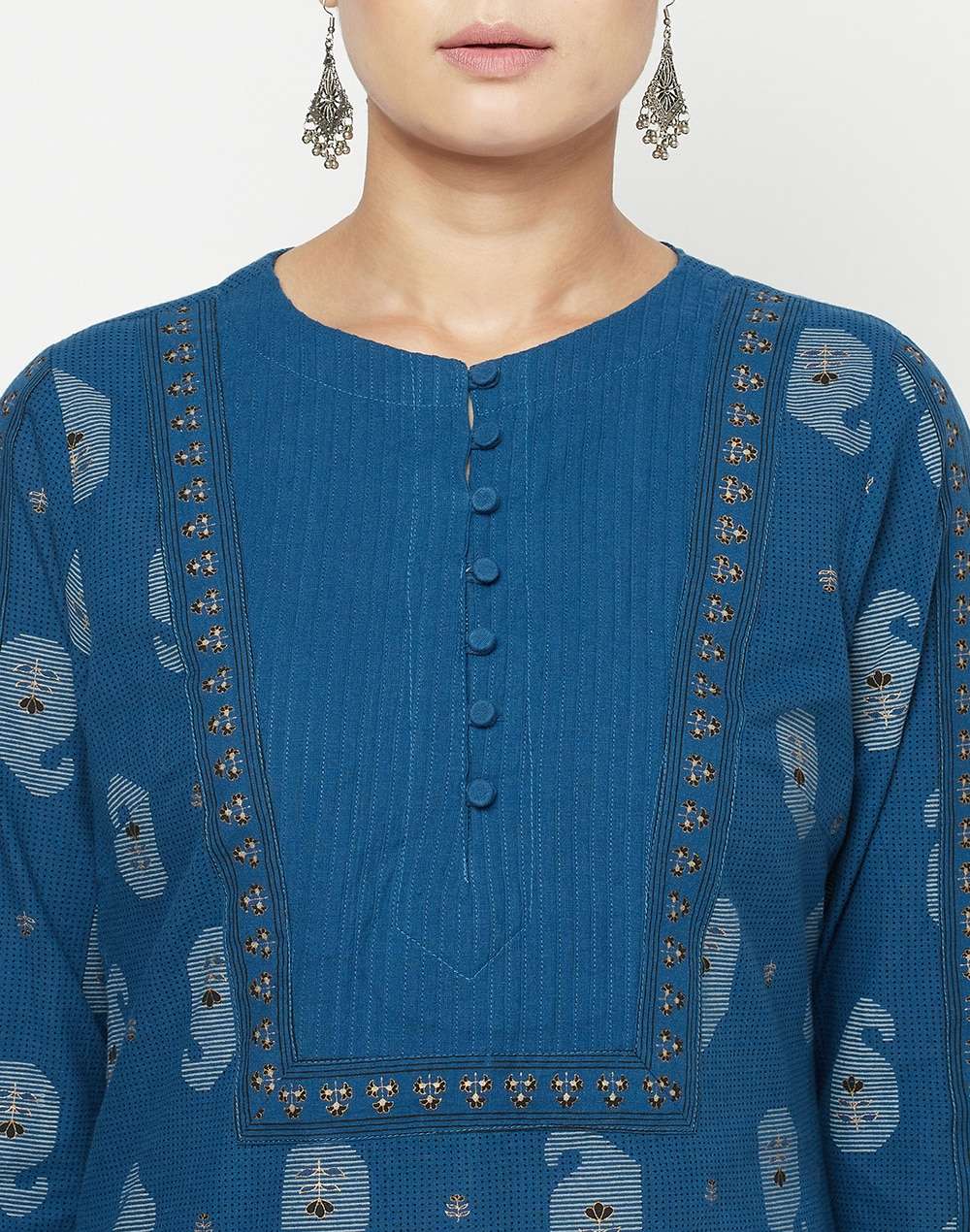 Cotton Nagari Printed Kurta Set
