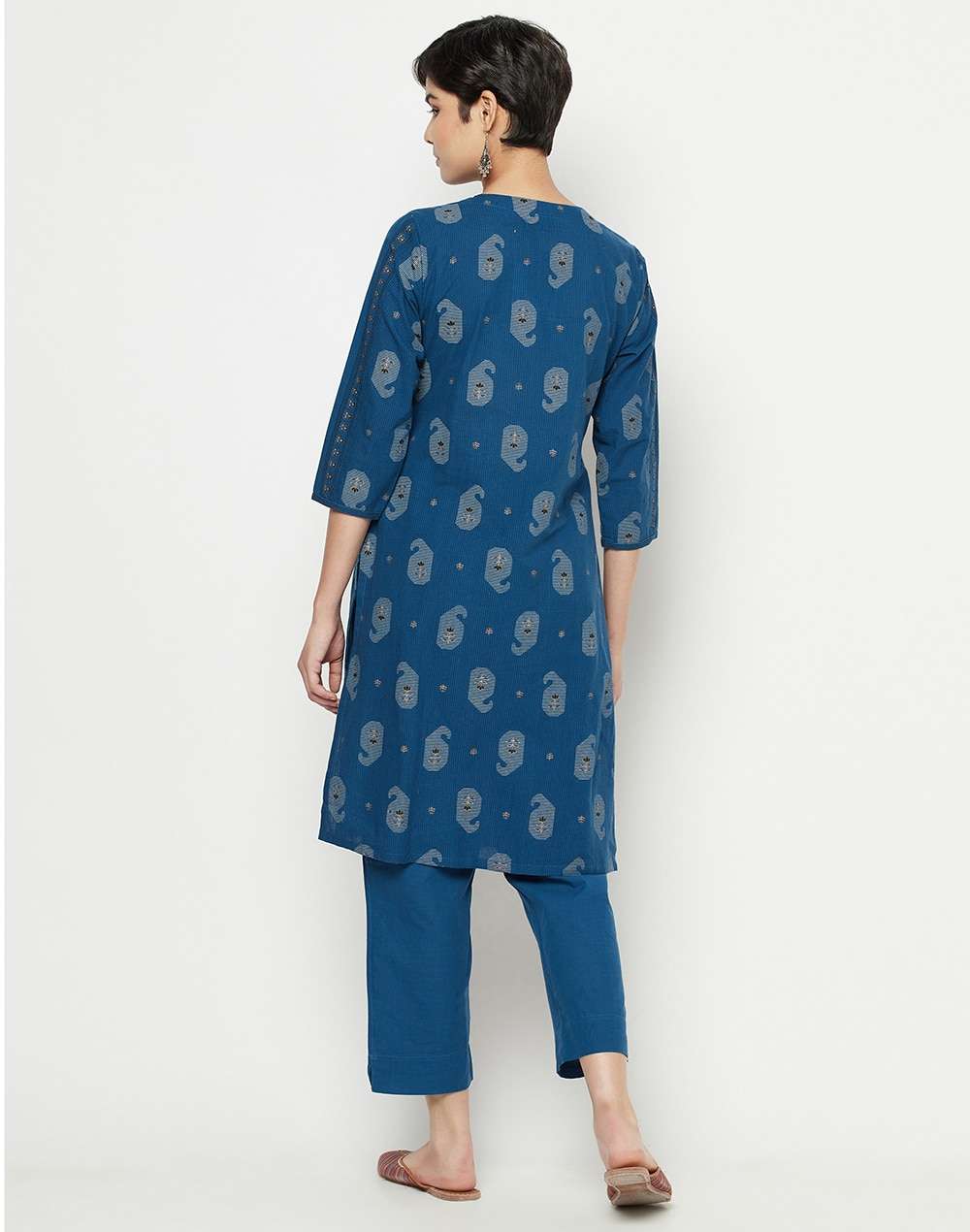 Cotton Nagari Printed Kurta Set