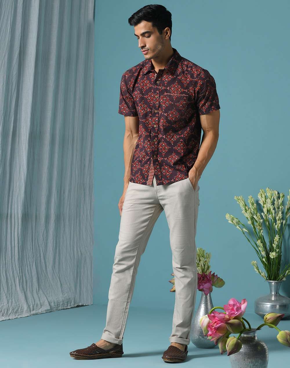 Cotton Cambric Comfort Fit Shirt