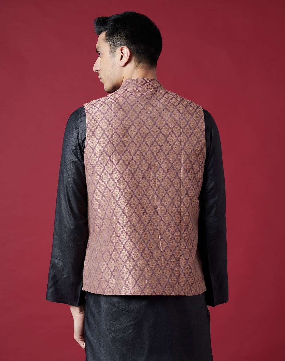 Viscose Brocade Nehru Jacket