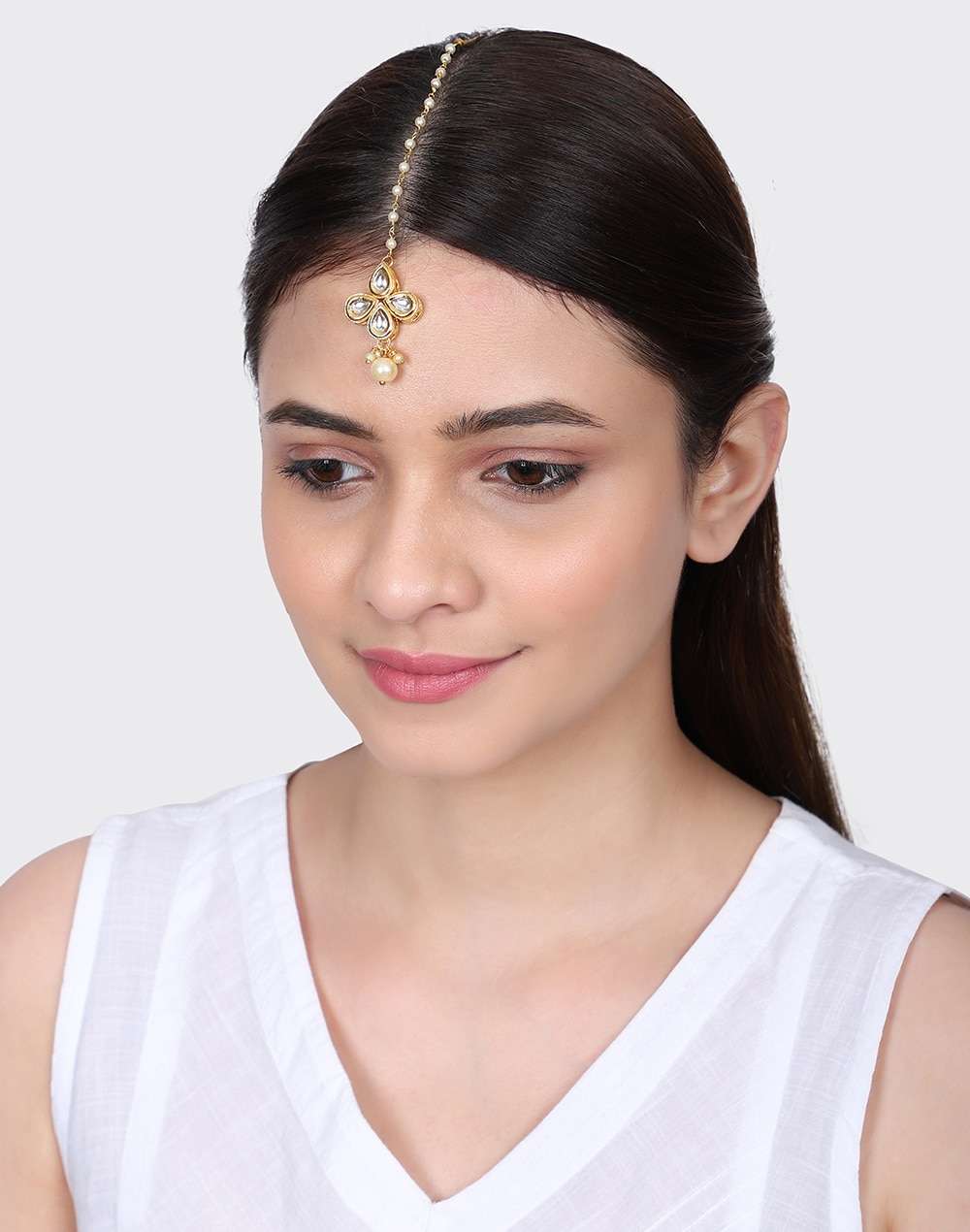 Metal Gold Plated Maang Tikka