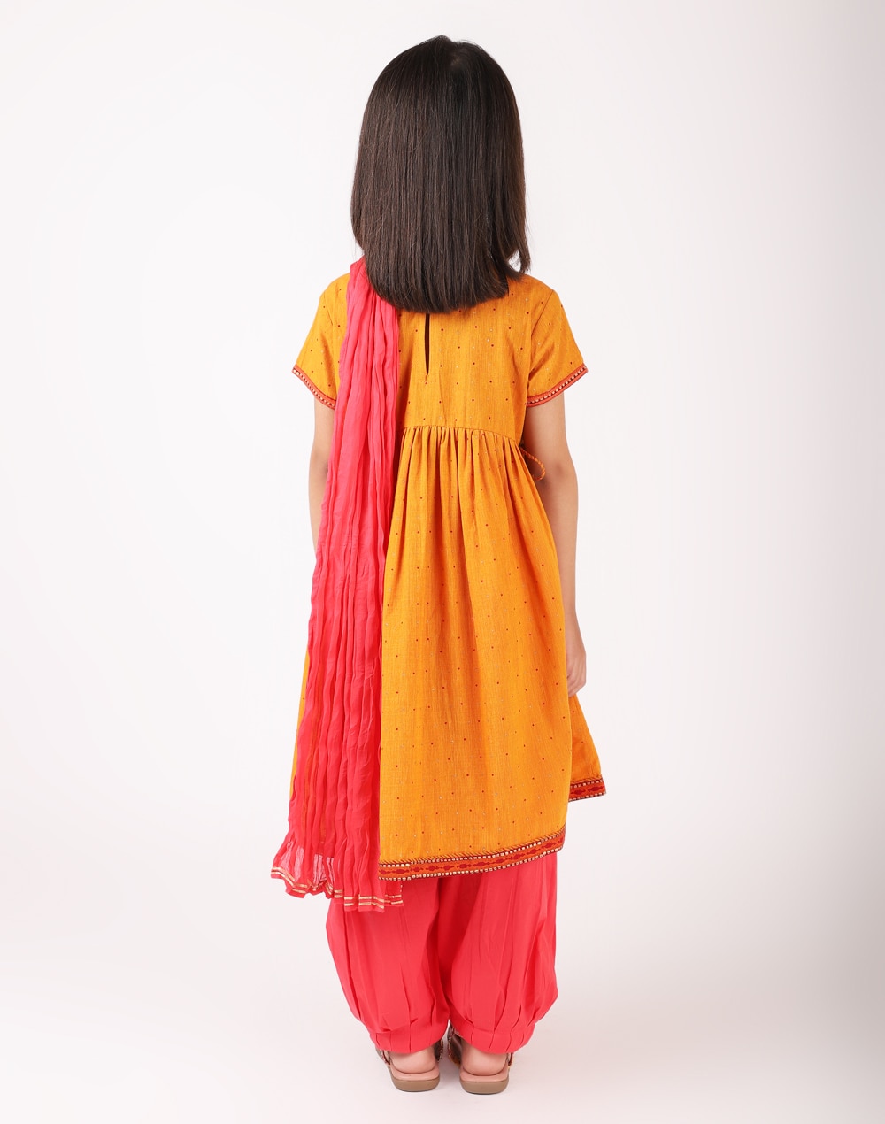 Cotton Nagari Printed 3 Piece Salwar Suit Set