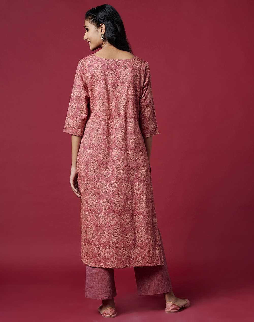 Cotton Slub Printed 2Pc Kurta Set