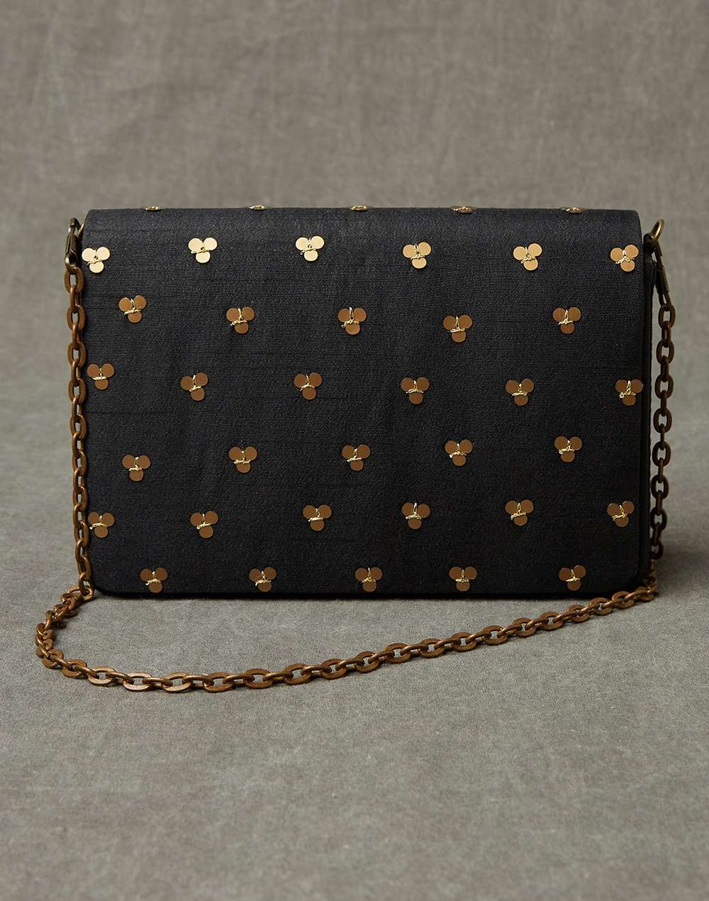 Fabric Embroidered Clutch Bag