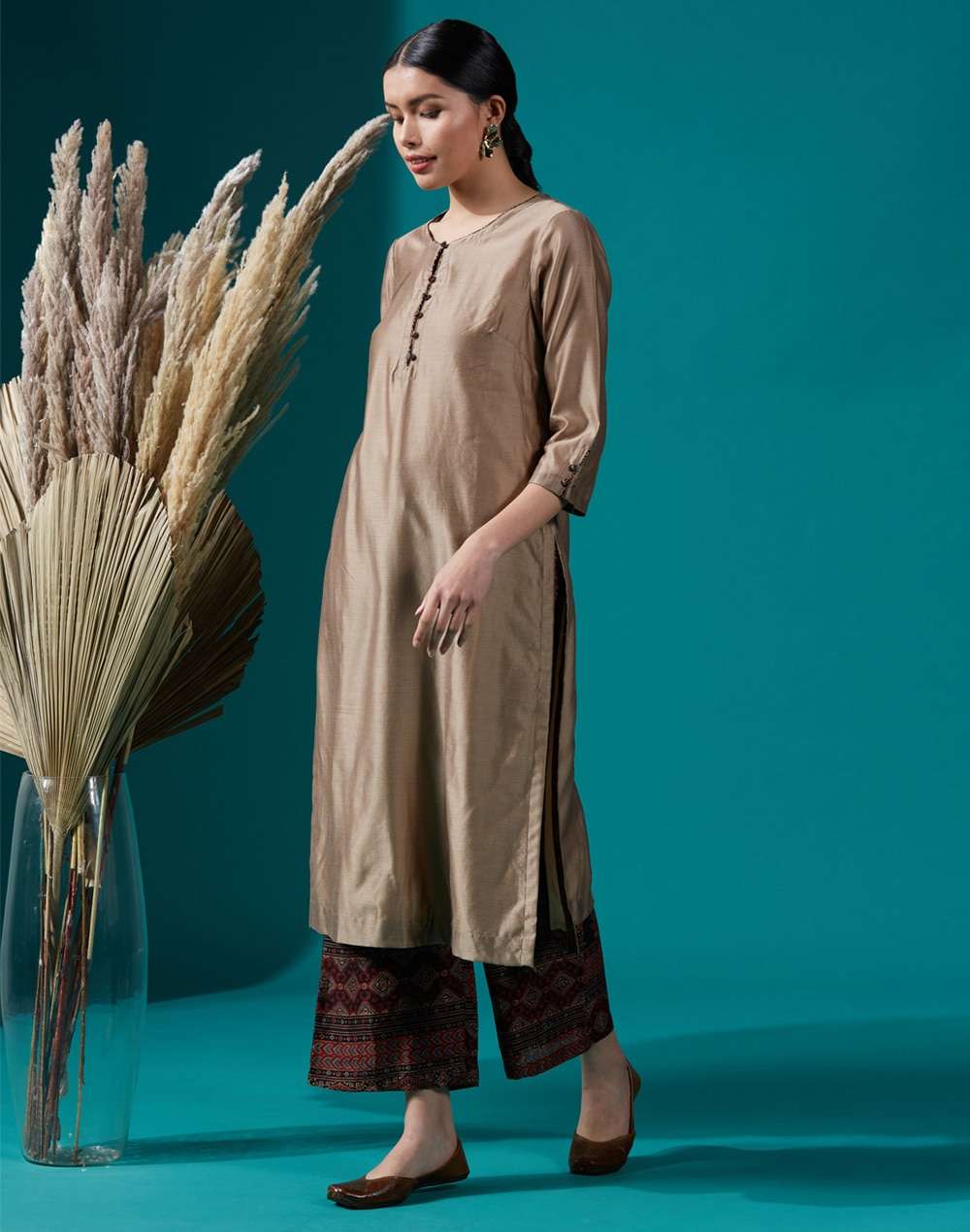 Cotton Silk Straight 2Pc Kurta Set