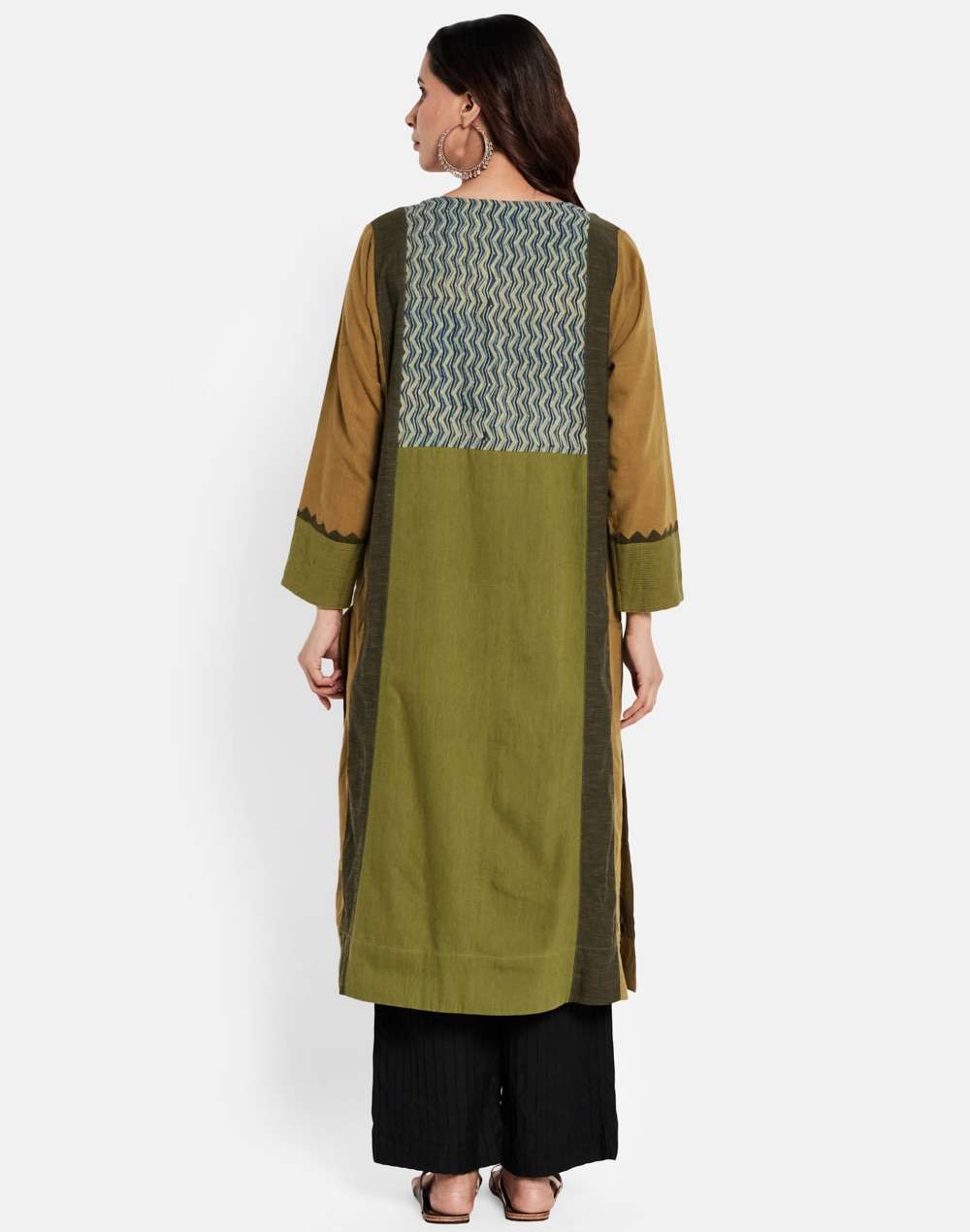 Cotton Bana Kalidar Long Kurta