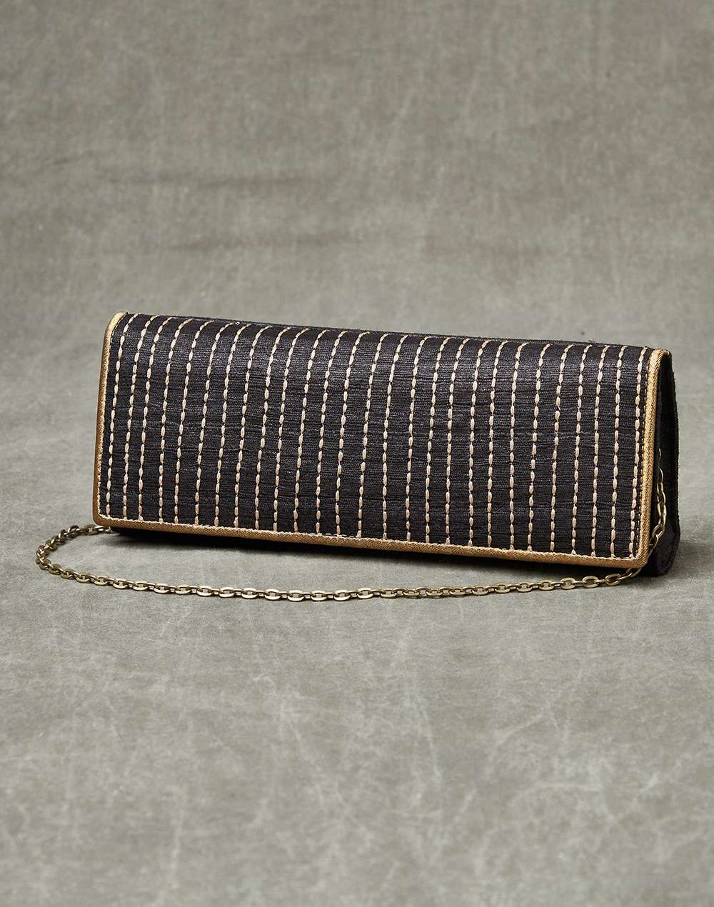 Fabric Punh Clutch Bag