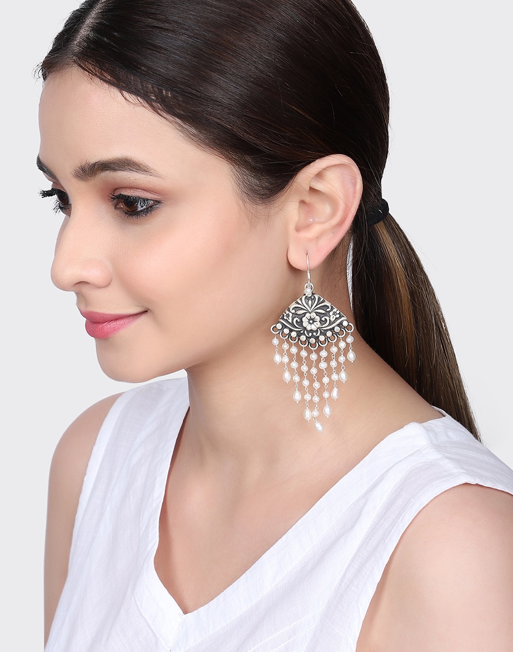 Silver Dangler Earrings