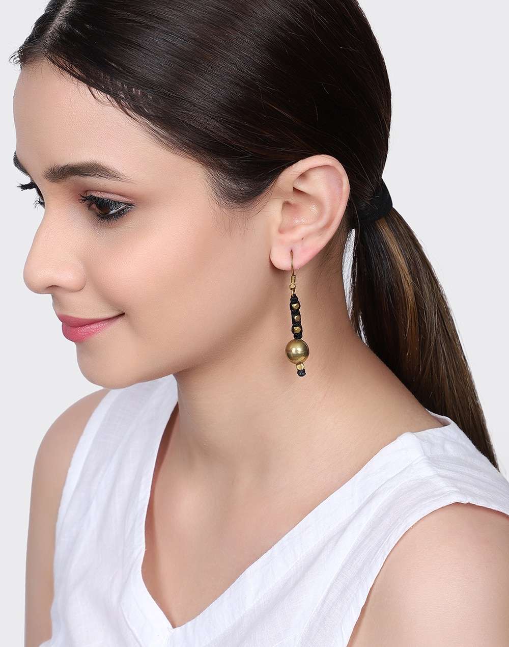 Metal Gold Plated Dangler Earring
