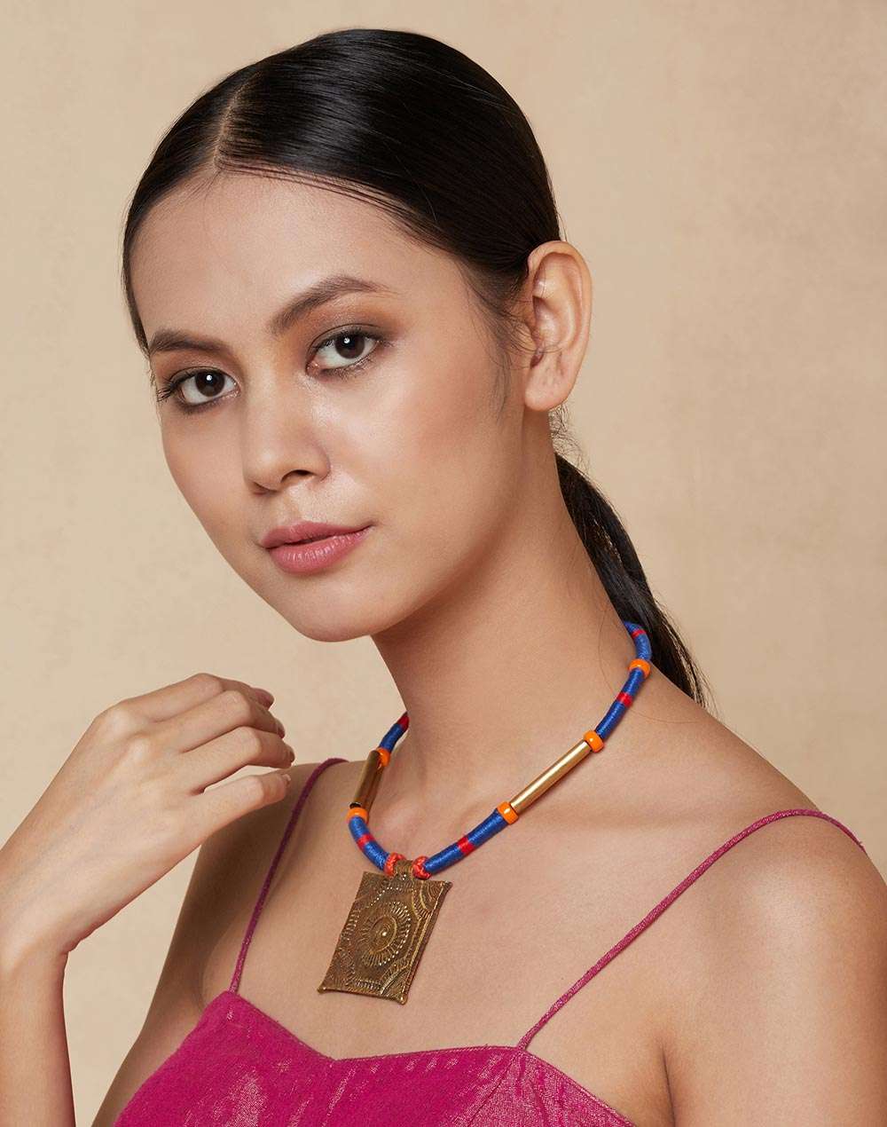 Metal Golden Princess Necklace