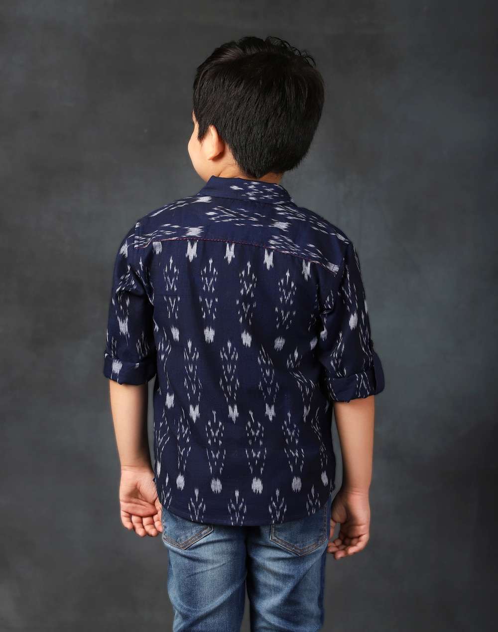 Cotton Ikat Weave Shirt