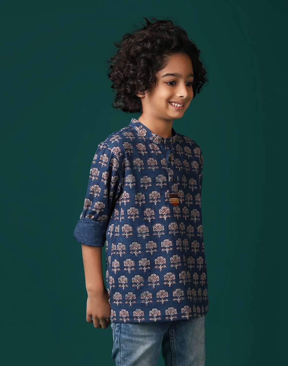 Cotton Block Printed Short Kurta