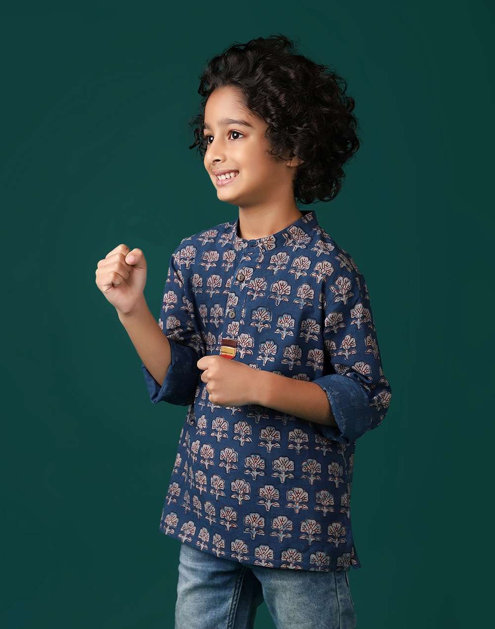 Cotton Block Printed Short Kurta