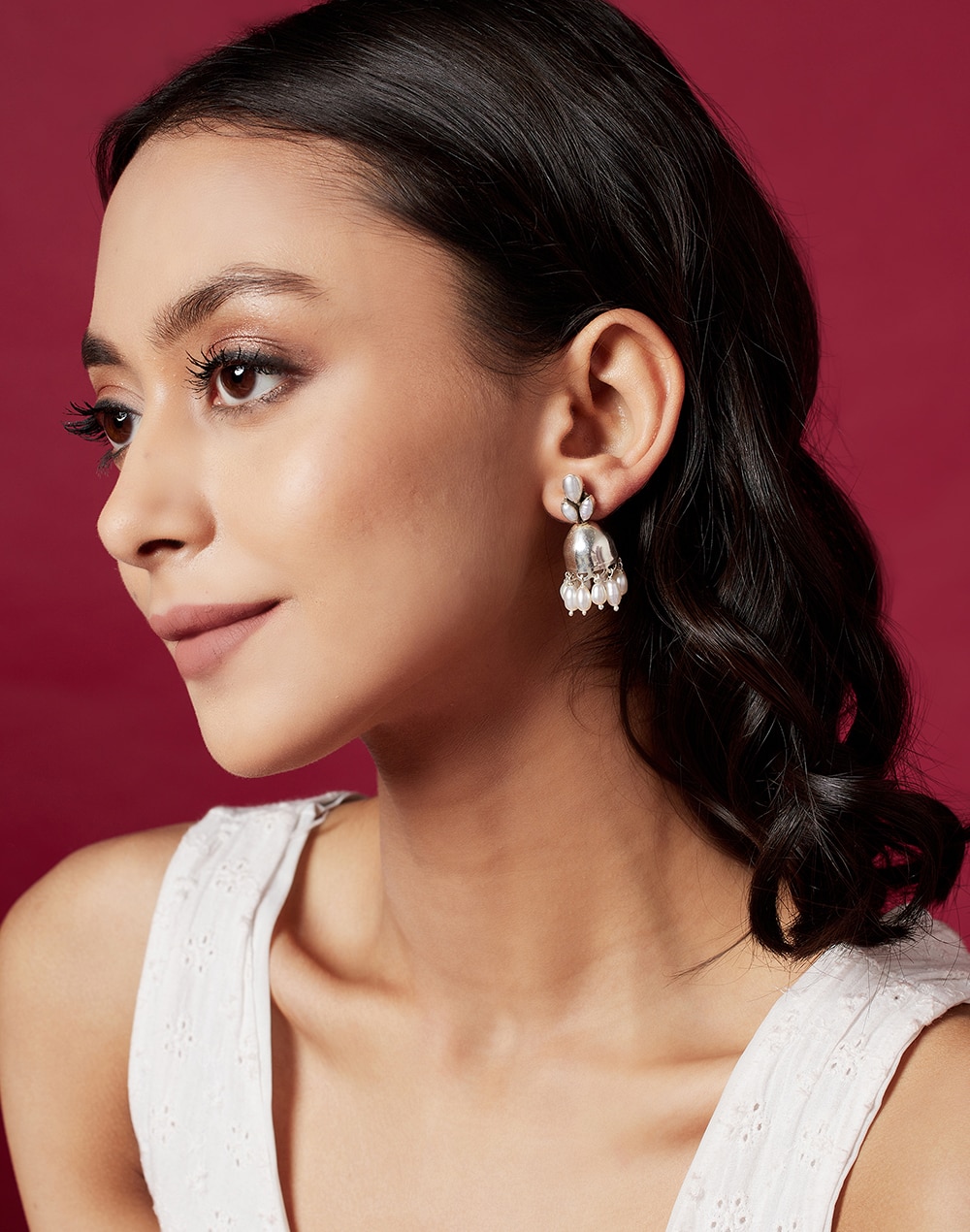 Silver Jhumka Earrings Silver Jhumka Earrings