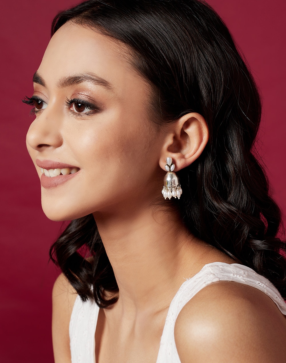 Silver Jhumka Earrings Silver Jhumka Earrings