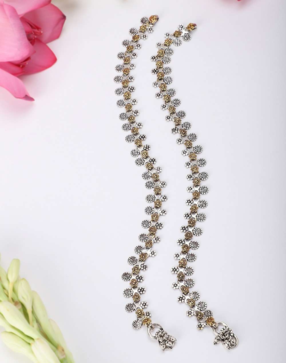 Silver Two Tone Payal