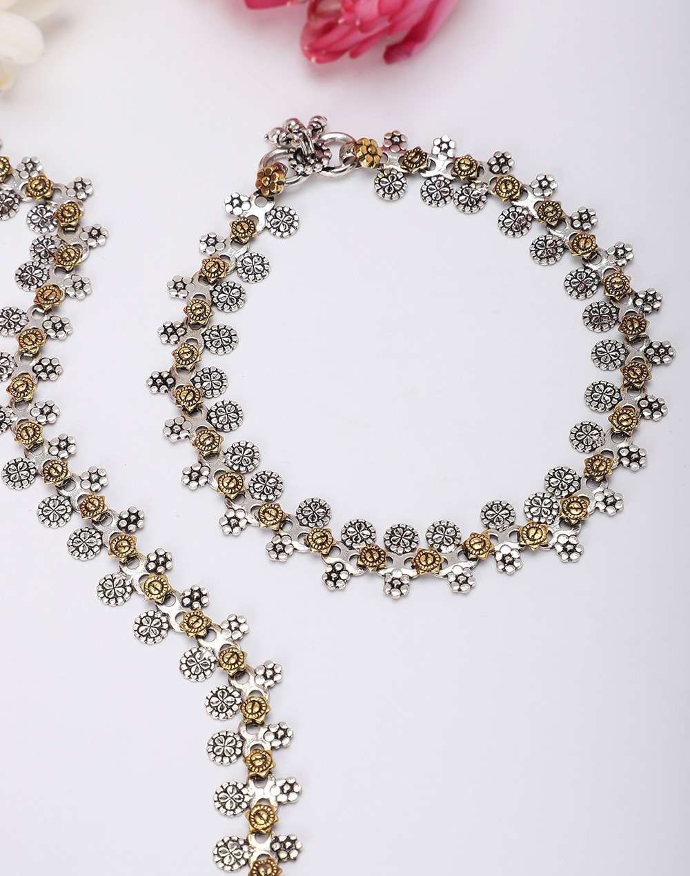 Silver Two Tone Payal