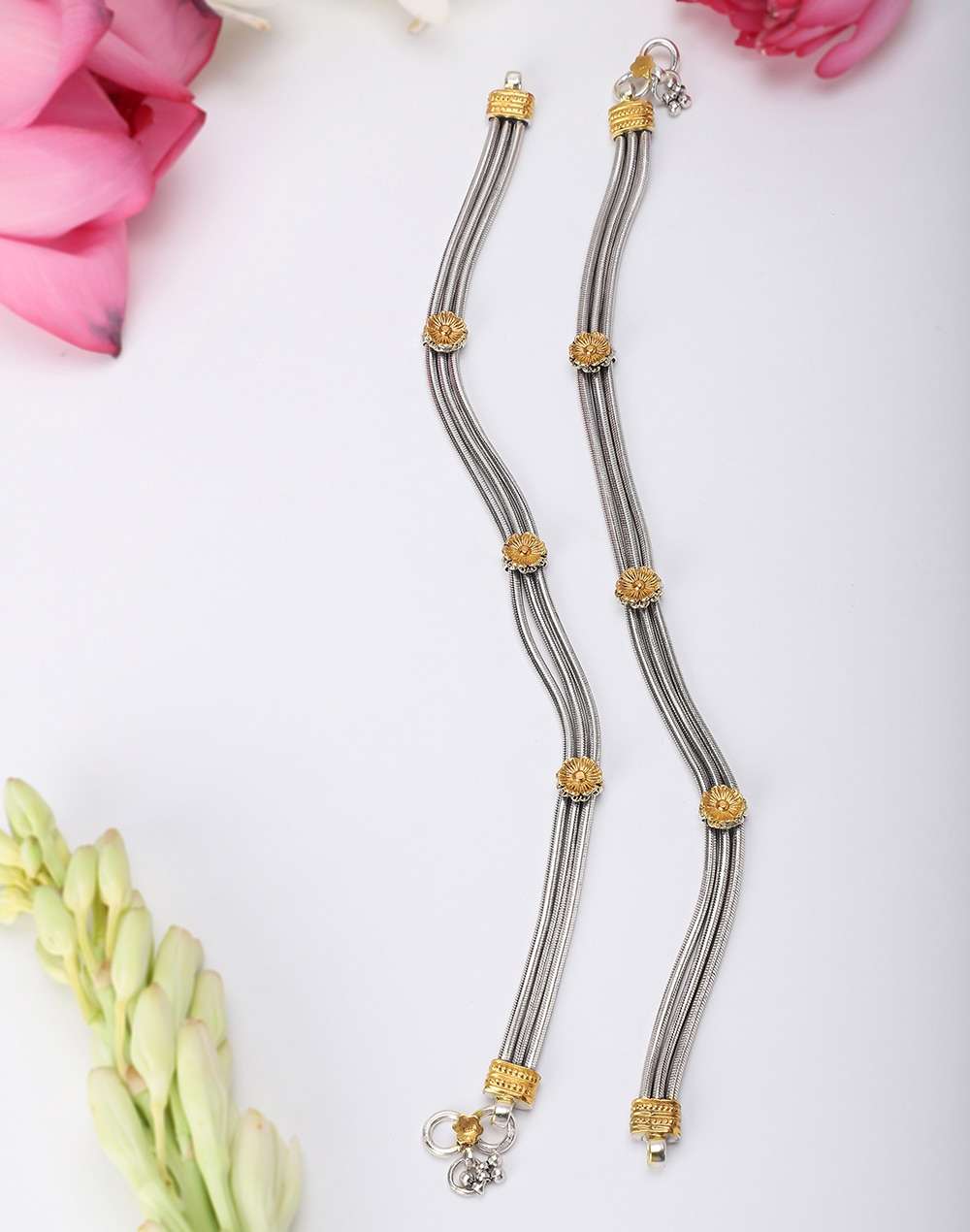 Silver Two Tone Payal