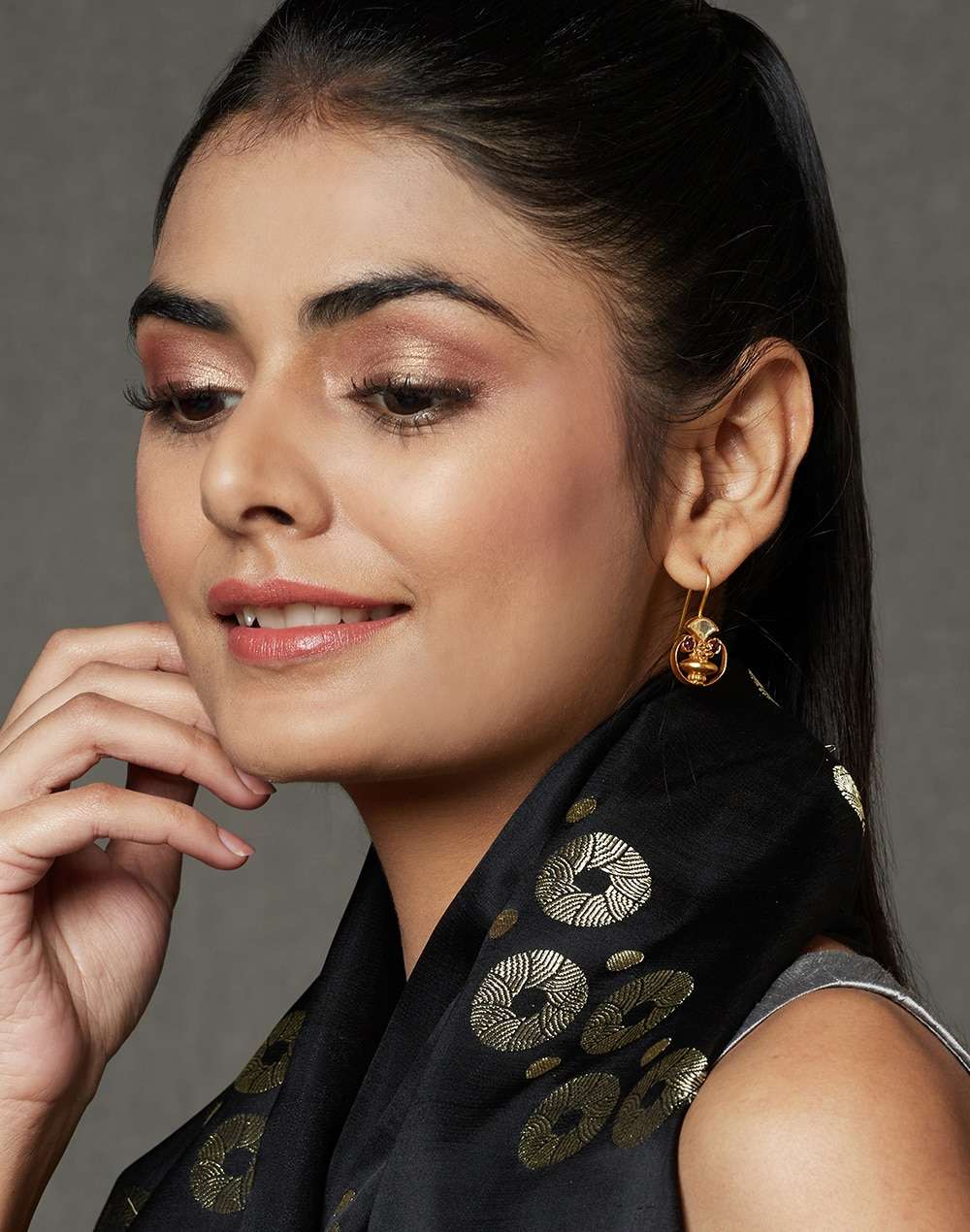 Silver Gold Plated Dangler Earrings