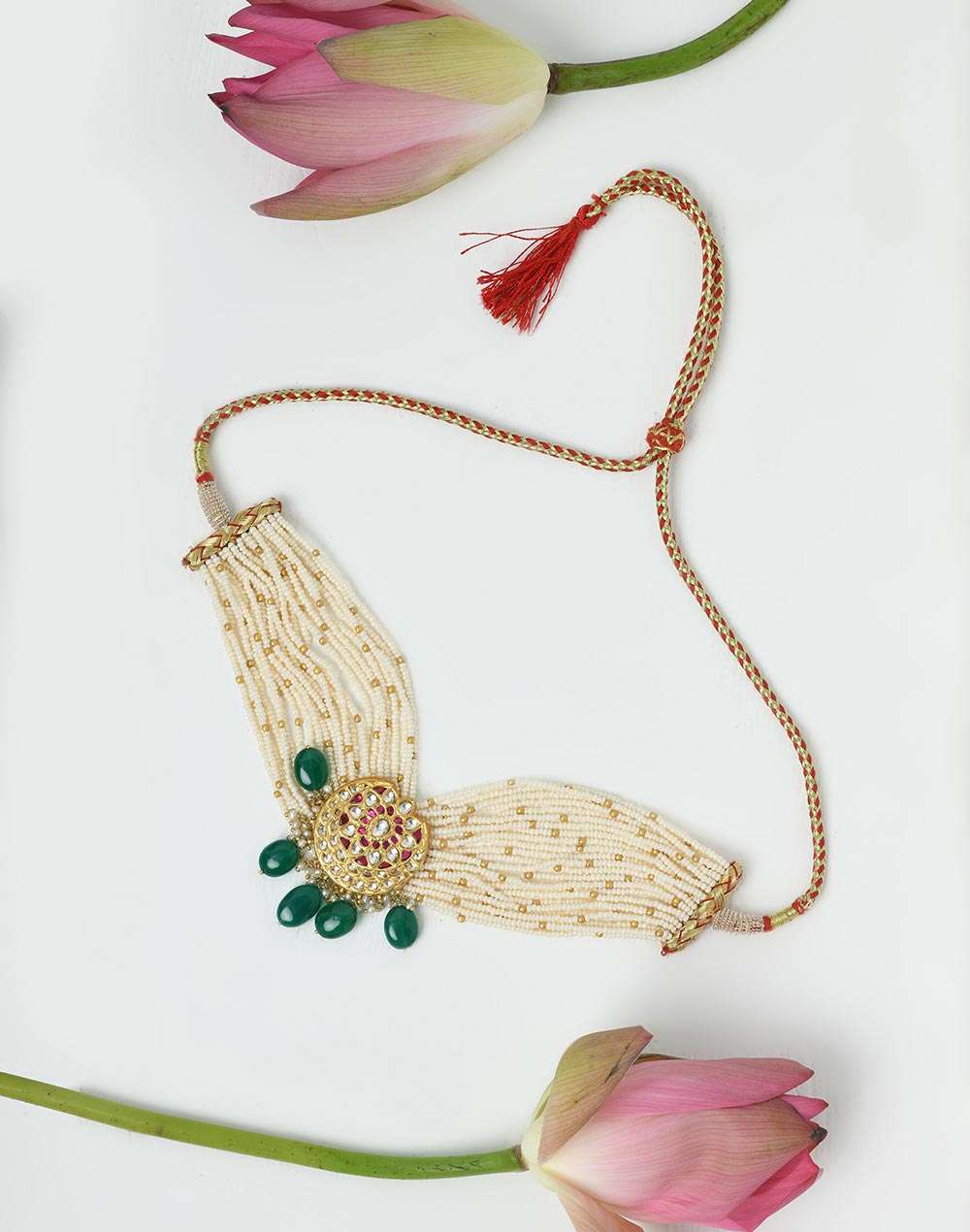 Silver Gold Plated Choker Necklace