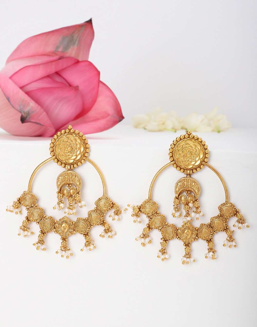 Silver Gold Plated Stud Earrings