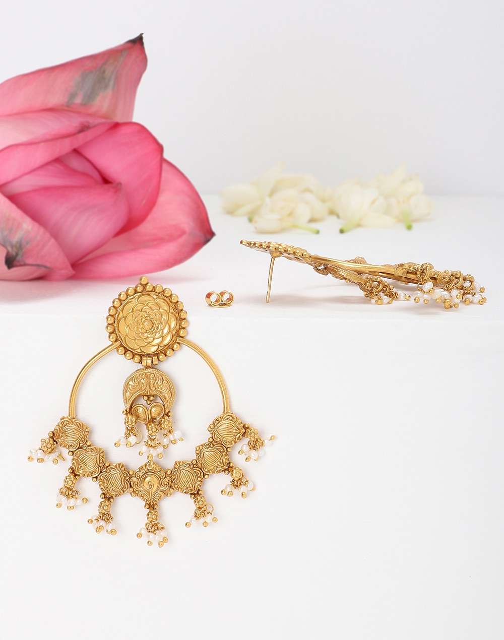 Silver Gold Plated Stud Earrings