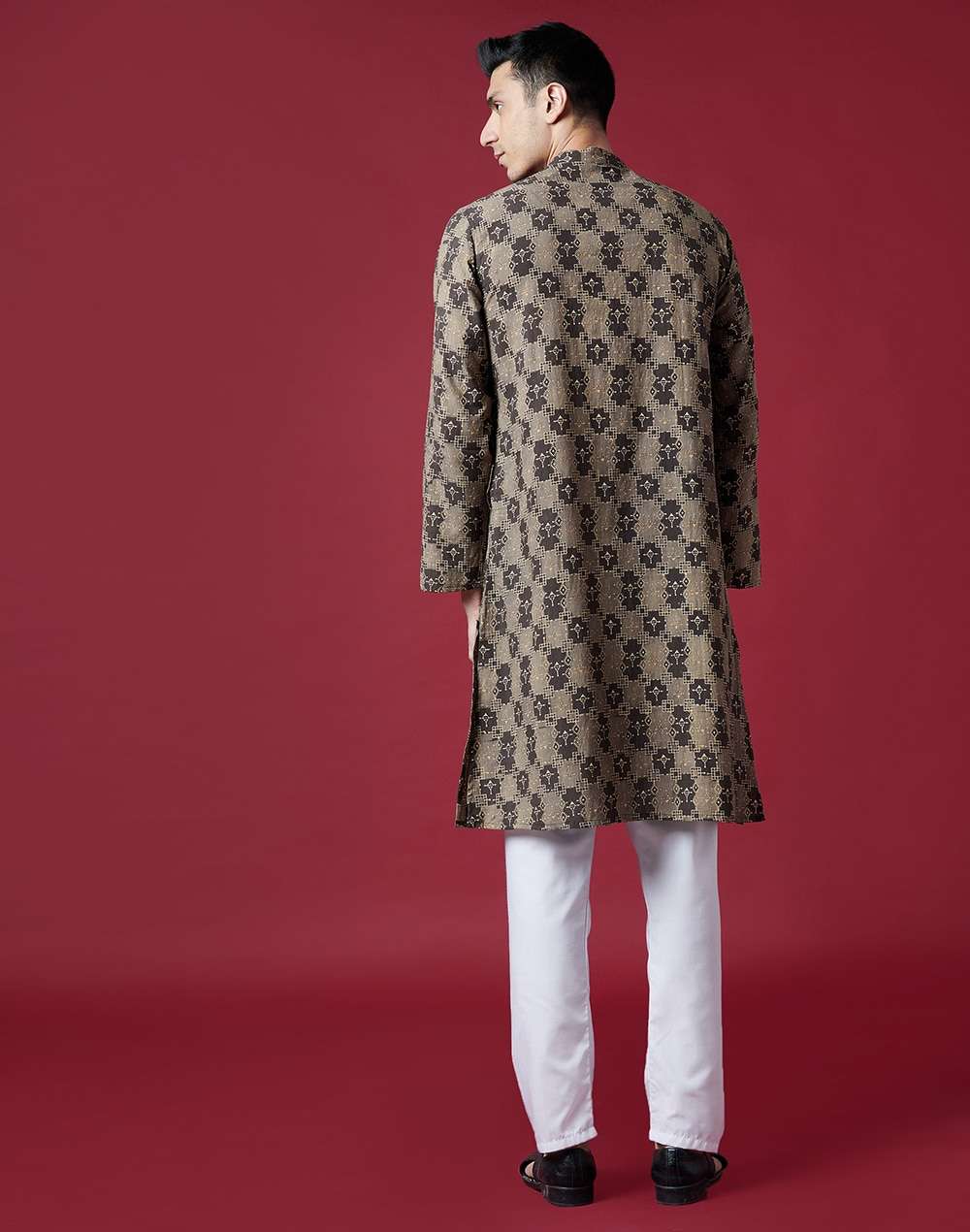 Cotton Slub Block Printed Long Kurta