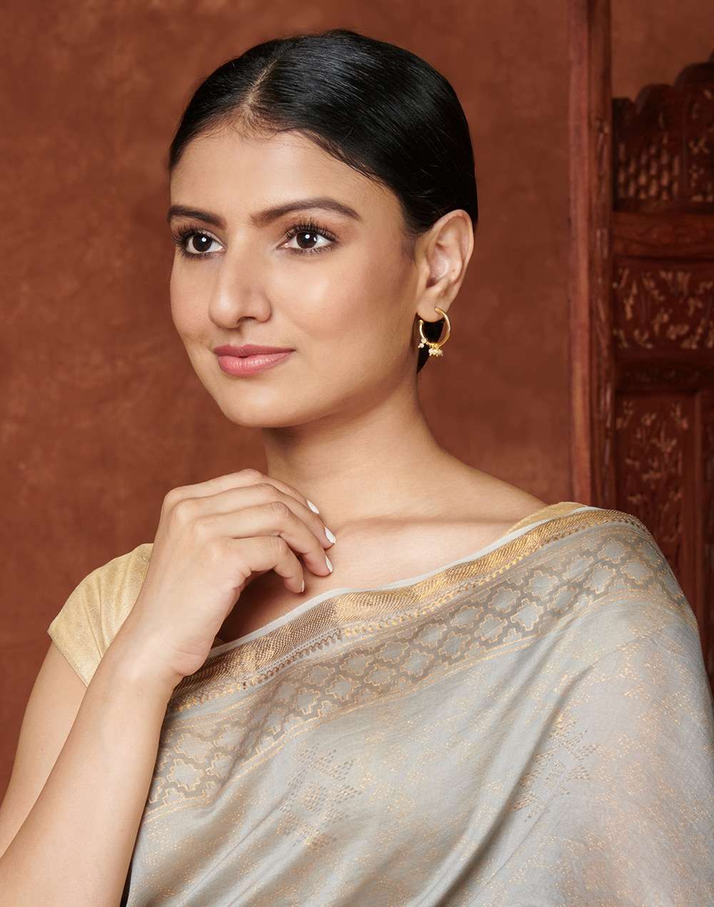 Silver Gold Plated Bali Earrings