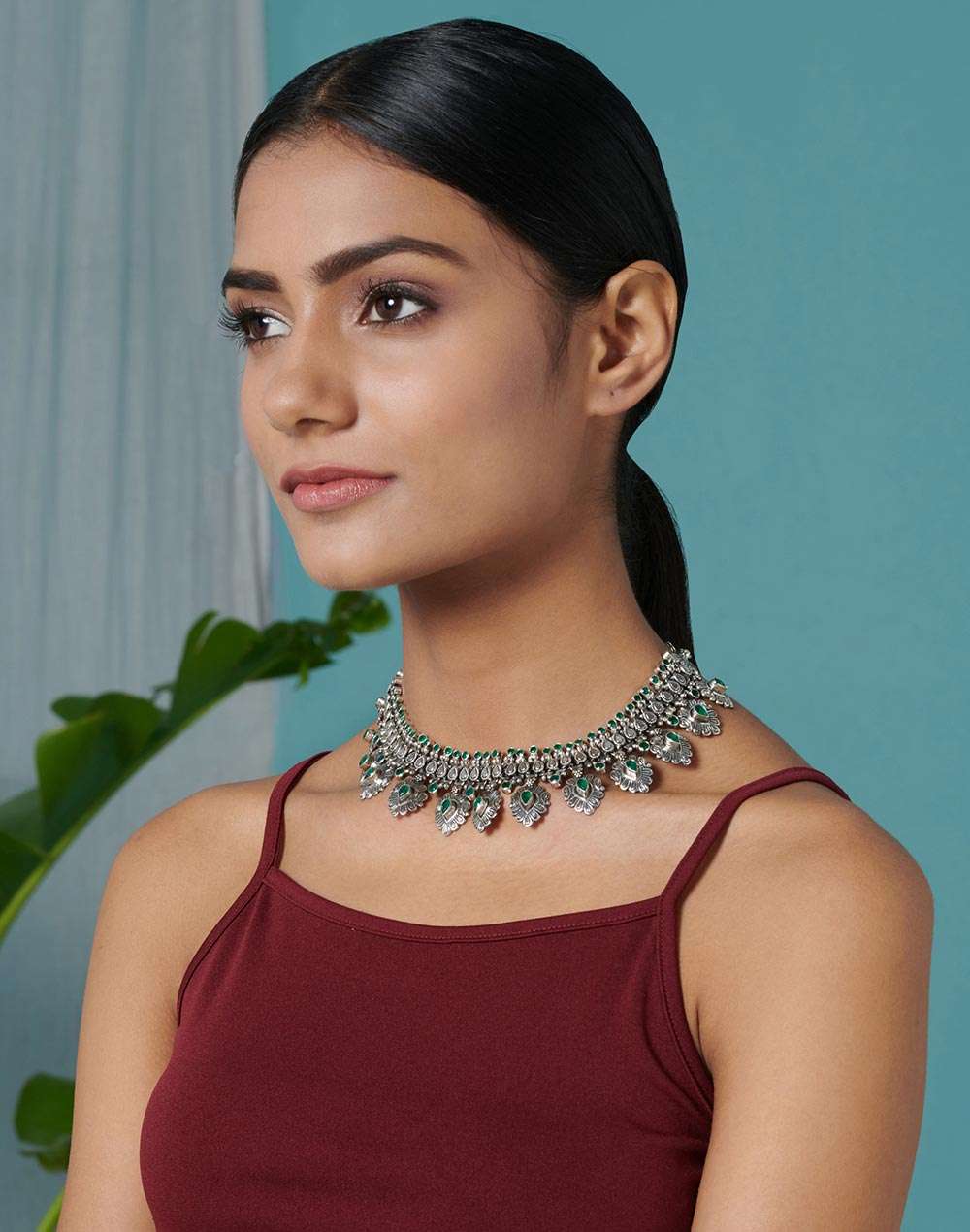 Silver Choker Necklace