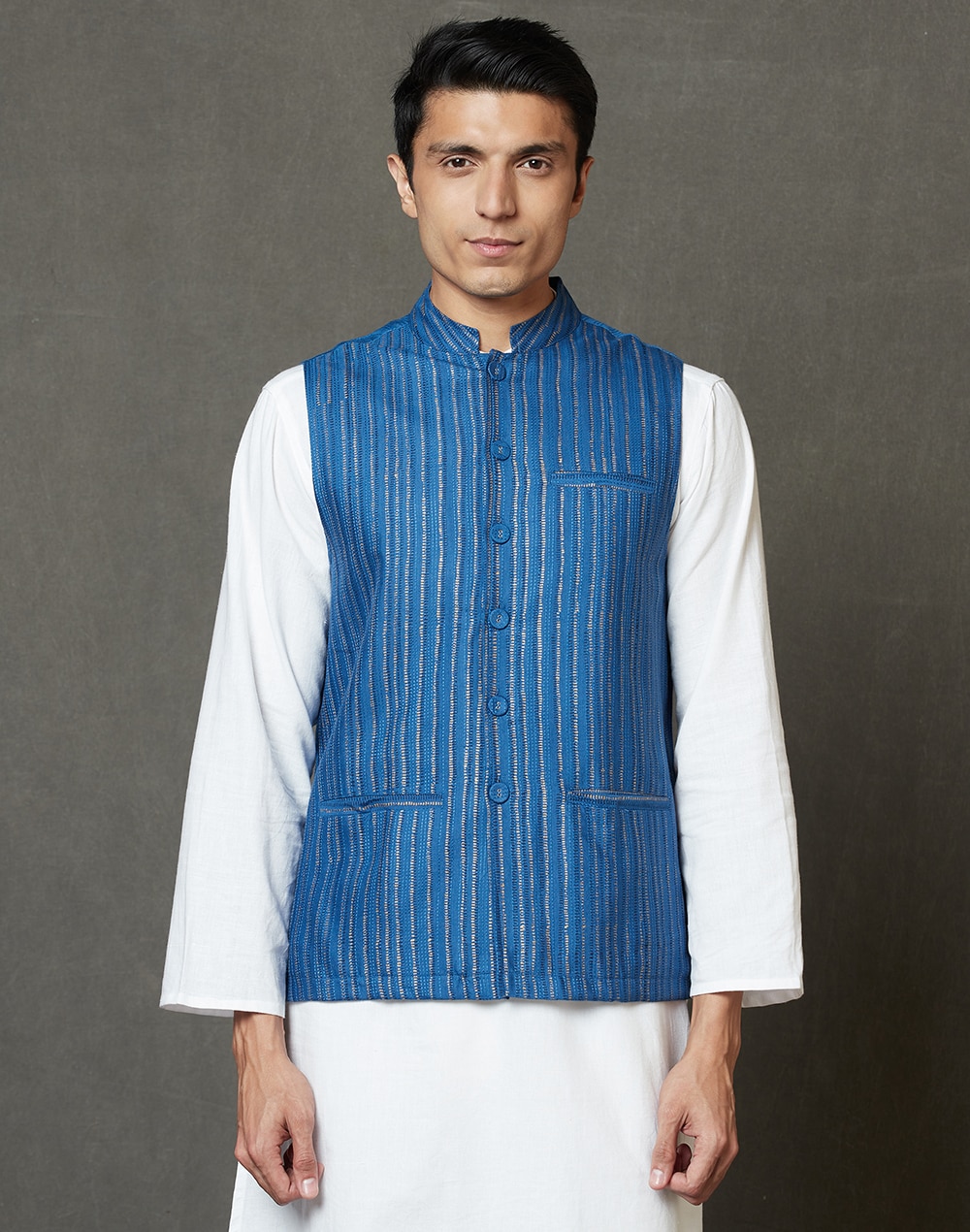 Viscose Silk Printed Nehru Jacket