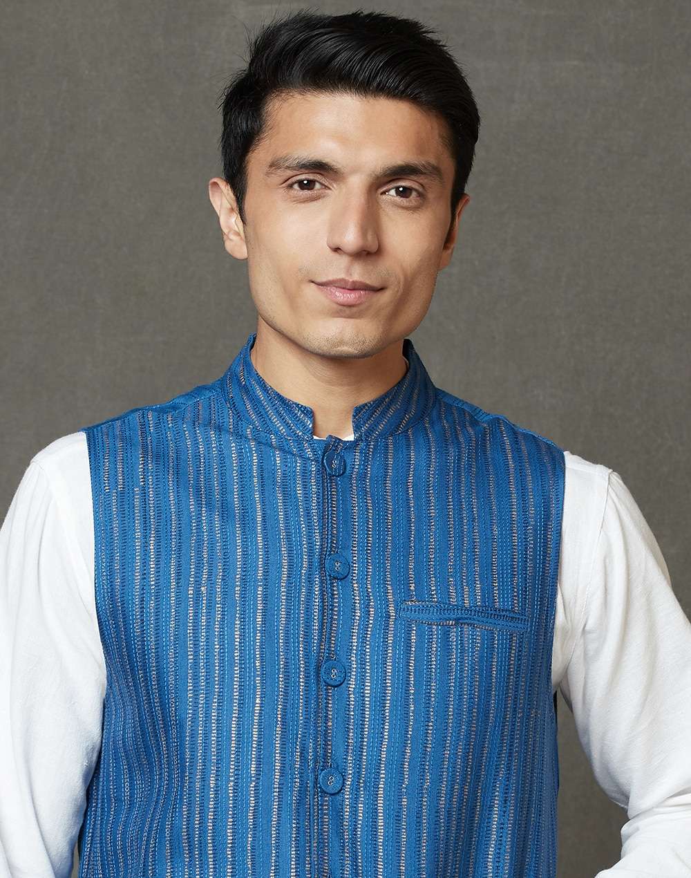 Viscose Silk Printed Nehru Jacket