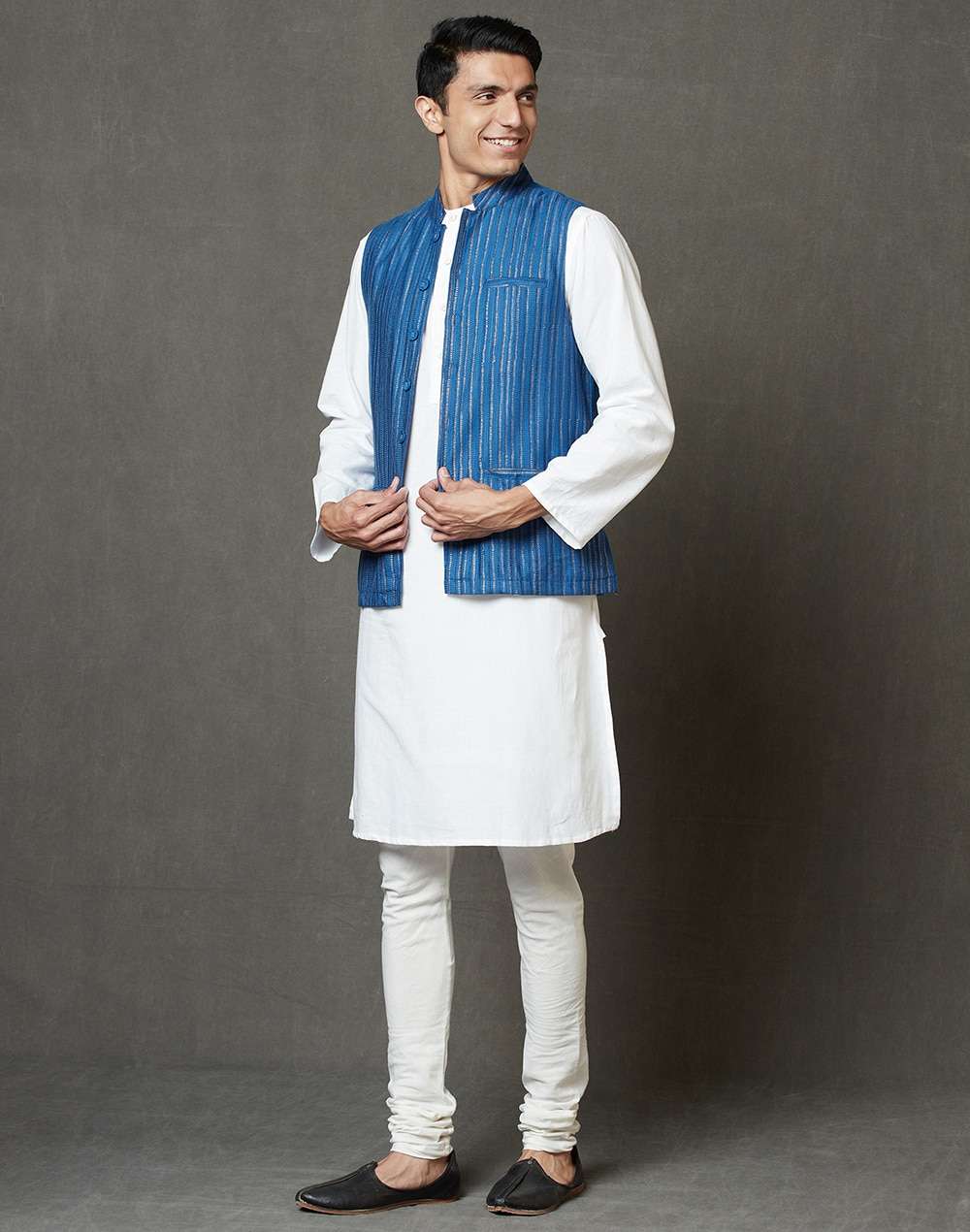 Viscose Silk Printed Nehru Jacket