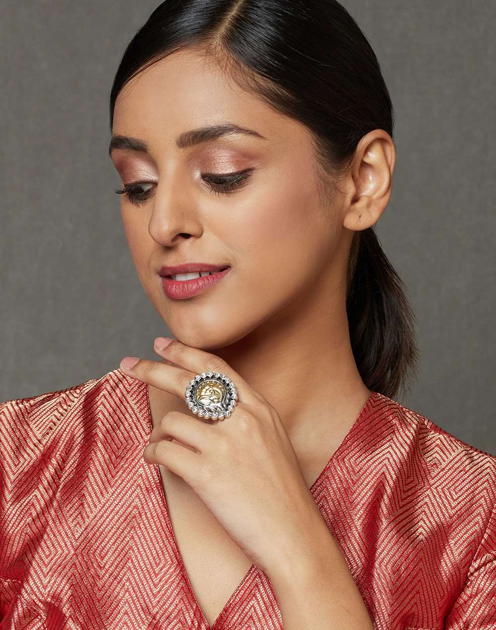 Silver Two Tone Ring